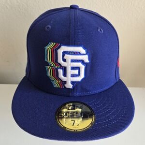 New Era San Francisco Giants 1984 All Star Game Patch 59Fifty Blue Fitted Hat 7½